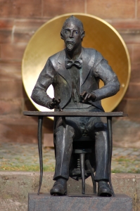 Adolph von Henselt statue in Schwabach